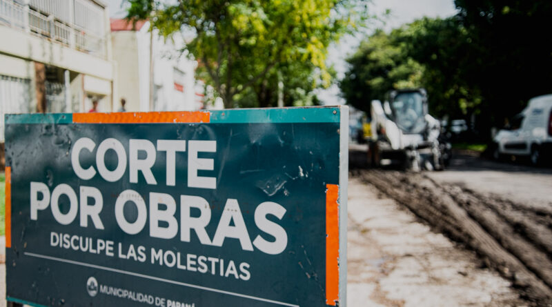 Extienden la interrupción del tránsito por obras en calle Las Lechiguanas