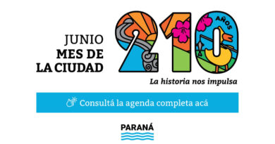 Paraná celebra durante todo junio el Mes de la Ciudad