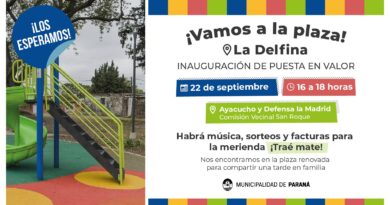 Inauguran la puesta en valor de plaza La Delfina con actividades para disfrutar
