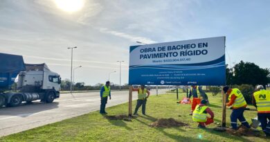 Comienzan las obras de bacheo de pavimento rígido en los accesos al Túnel Subfluvial