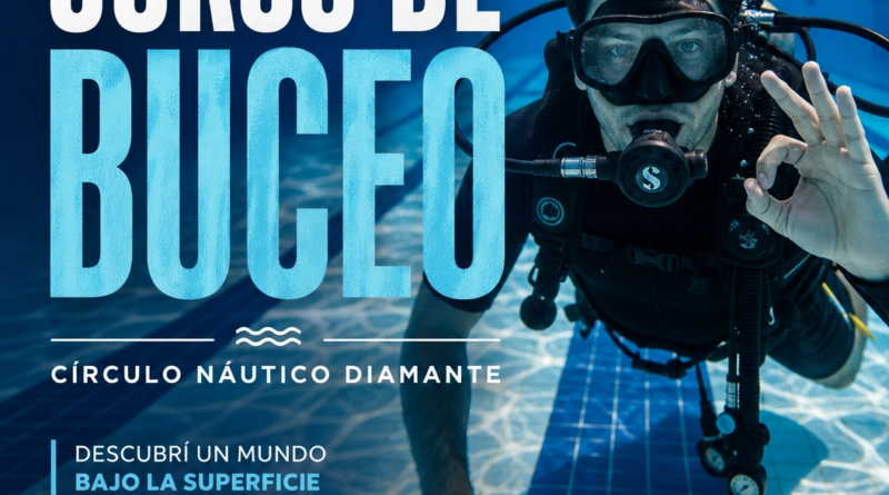 CURSO DE BUCEO EN DIAMANTE: EL CÍRCULO NÁUTICO ABRE LAS INSCRIPCIONES PARA EXPLORAR EL MUNDO SUBMARINO