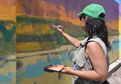 Arte y naturaleza: inauguran un mural en el Paseo Puerta del Sol