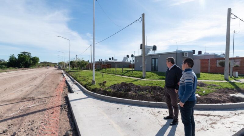 Avanzan las obras de infraestructura en el barrio Humedales del Oeste en Paraná