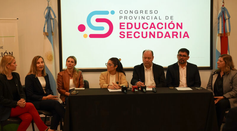 El CGE presentó el Congreso Provincial de Educación Secundaria